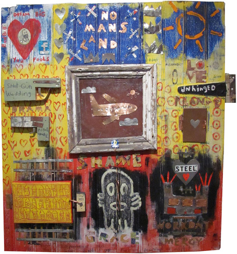 David "Big Dutch" Nally | DN100 | Papa was a Rolling Stone | 36x32, price $800 at the Outsider Folk Art Gallery